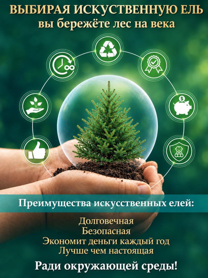Ель искусственная Царь Елка Пихта Нордмана 215 см